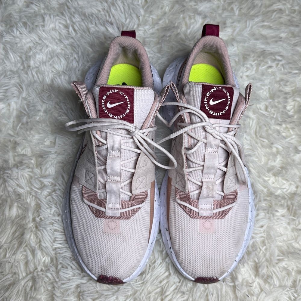 Nike Crater impact light soft pink Blush and White Athletic Shoes - Picture 2 of 7